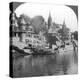 A Burning Ghat on the Ganges at Benares (Varanas), India, 1900s-Underwood & Underwood-Premier Image Canvas