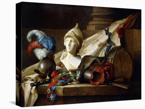 A Bust of Minerva with Armour and Weapons on a Stone Ledge, 1777-Anne Vallayer-coster-Premier Image Canvas