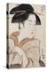 A Bust Portrait of Ohisa of the Takashimaya Holding a Tobacco Pipe-Chokosai Eisho-Premier Image Canvas