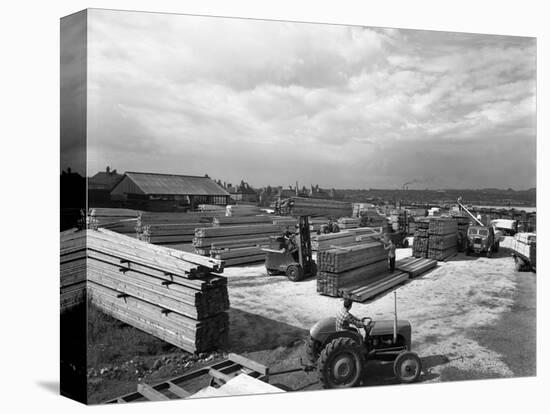 A Busy Timber Yard, Bolton Upon Dearne, South Yorkshire, 1960-Michael Walters-Premier Image Canvas