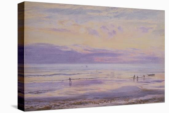 A Calm Evening - Tide Down, 1875 (W/C on Paper)-Henry Moore-Premier Image Canvas