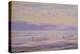 A Calm Evening - Tide Down, 1875 (W/C on Paper)-Henry Moore-Premier Image Canvas