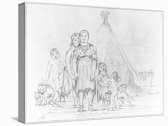 A Camanchee Family after George Catlin-null-Premier Image Canvas