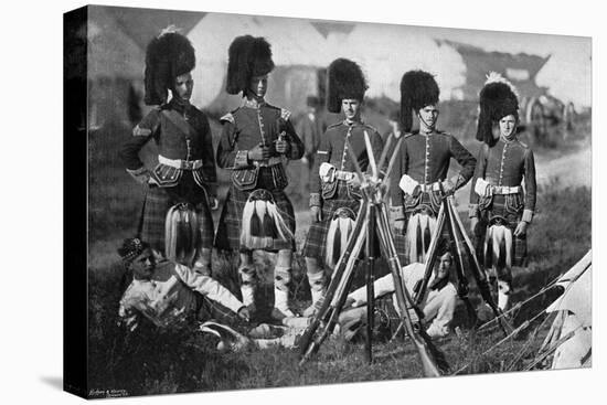 A Camp Guard of the Seaforth Highlanders at the New Forest Manoeuvres, Hampshire, 1896-Gregory & Co-Premier Image Canvas