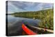 A Canoe on the Shore of Bald Mountain Pond. Bald Mountain Township, Maine-Jerry and Marcy Monkman-Premier Image Canvas