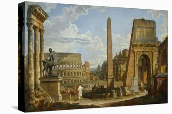 A Capriccio View of Roman Ruins, 1737-Giovanni Paolo Pannini-Premier Image Canvas