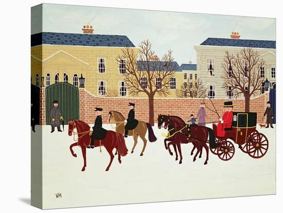 A Carriage Escorted by Police-Vincent Haddelsey-Premier Image Canvas
