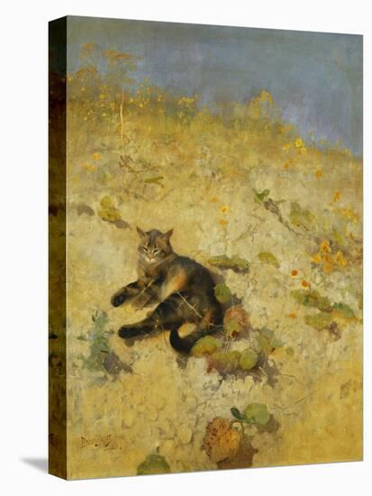 A Cat Basking in the Sun-Bruno Liljefors-Premier Image Canvas