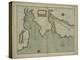 A chart of the East coast of Scotland from a sea atlas, 1707-English School-Premier Image Canvas