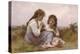 A Childhood Idyll-William Adolphe Bouguereau-Stretched Canvas