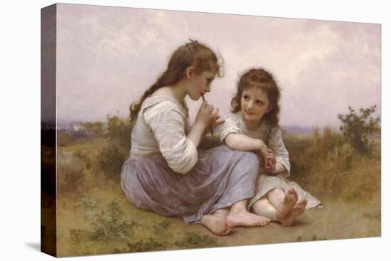 A Childhood Idyll-William Adolphe Bouguereau-Stretched Canvas