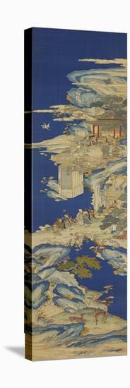 A Chinese Kesi Coloured Silk Panel Depicting Daoist Immortals-null-Premier Image Canvas