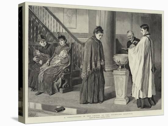 A Christening in the Chapel of the Foundling Hospital-Robert Barnes-Premier Image Canvas