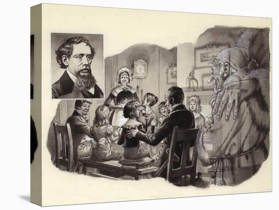 A Christmas Carol by Charles Dickens-Pat Nicolle-Premier Image Canvas