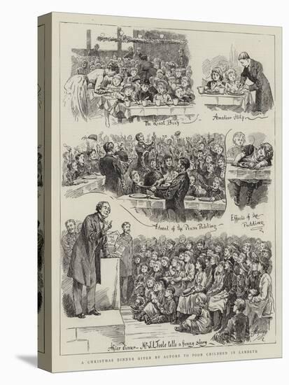 A Christmas Dinner Given by Actors to Poor Children in Lambeth-Harry Hamilton Johnston-Premier Image Canvas