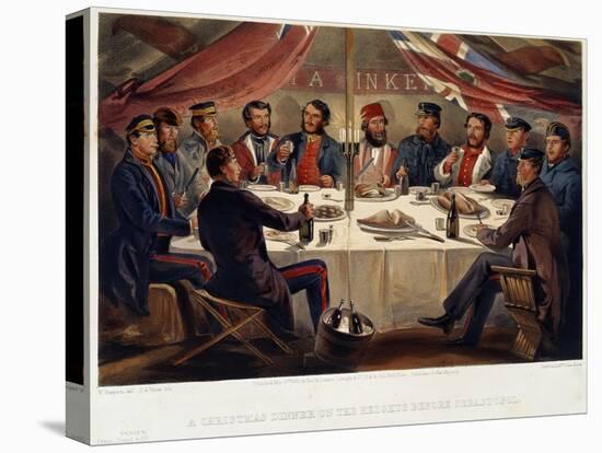 A Christmas Dinner on the Heights before Sevastopol, 1855-William Simpson-Premier Image Canvas