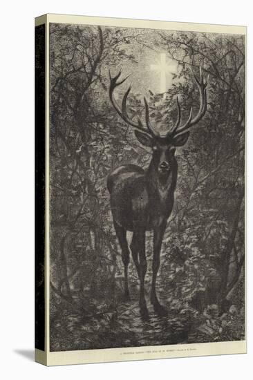 A Christmas Legend, the Stag of St Hubert-null-Premier Image Canvas