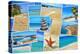 A Collage Of Some Pictures Of Different Beaches Of Spain-nito-Stretched Canvas