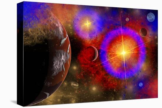 A Colorful Section of Alien Space in Our Galaxy-null-Stretched Canvas