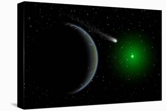 A Comet Passing a Distant Alien World-null-Stretched Canvas