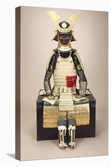 A Composite Japanese Armour Suit with a Saotome Helmet-null-Premier Image Canvas