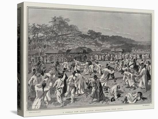 A Corean New Year Custom, Stone-Fighting Near Seoul-Frederic De Haenen-Premier Image Canvas