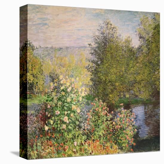 A Corner of the Garden at Montgeron, 1876-7-Claude Monet-Premier Image Canvas