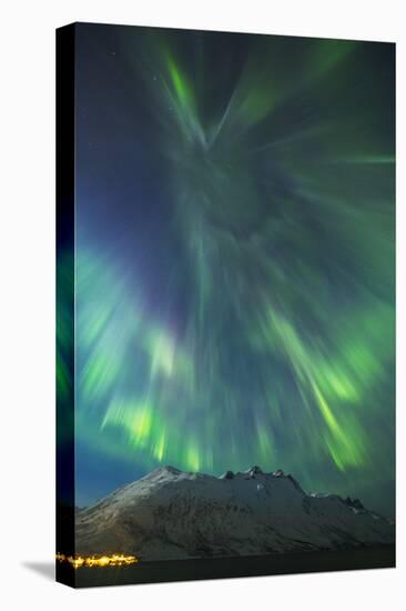 A Coronal Burst of Aurora Borealis (Northern Lights) During a Solar Storm in Northern Norway-Andy Farrer-Premier Image Canvas
