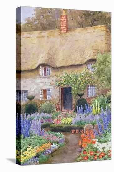 A Cottage Garden in Full Bloom-John Henry Garlick-Premier Image Canvas