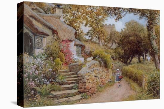 A Country Lane (W/C on Paper)-Arthur Claude Strachan-Premier Image Canvas