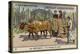 A Country Ox Cart, Mexico-null-Premier Image Canvas