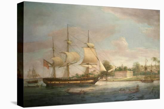 A Country Ship on the Hoogly Near Calcutta-Thomas Whitcombe-Premier Image Canvas