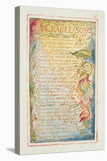 A Cradle Song: Plate 16 from 'Songs of Innocence and of Experience' C.1815-26-William Blake-Premier Image Canvas