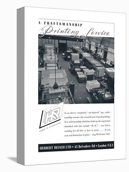 'A Craftsmanship Printing Service - Herbert Reiach Ltd', 1939-Unknown-Premier Image Canvas