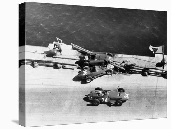 A Crash at the Monaco Grand Prix, 1957-null-Premier Image Canvas