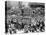 A Crowed Gathers as Floats Make Their Way Through Canal Street During the Mardi Gras Celebration-null-Premier Image Canvas