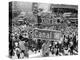 A Crowed Gathers as Floats Make Their Way Through Canal Street During the Mardi Gras Celebration-null-Premier Image Canvas