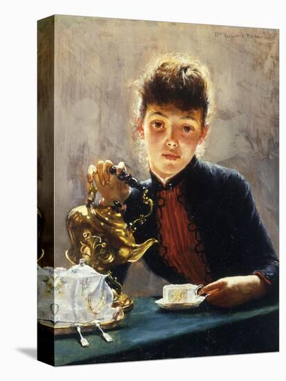 A Cup of Tea-William Verplanck Birney-Premier Image Canvas