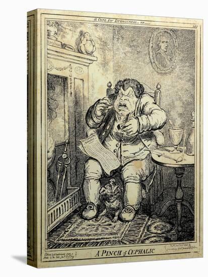 A Curse for Drowsiness or A Pinch of Cephalic-James Gillray-Premier Image Canvas