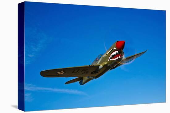 A Curtiss P-40E Warhawk in Flight Near Chino, California-null-Premier Image Canvas
