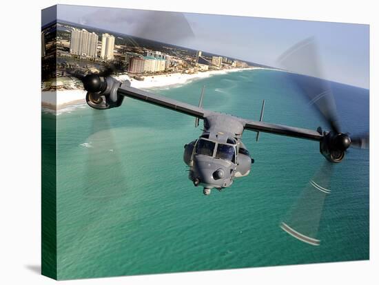 A CV-22 Osprey Aircraft Flies Over Florida's Emerald Coast-Stocktrek Images-Premier Image Canvas