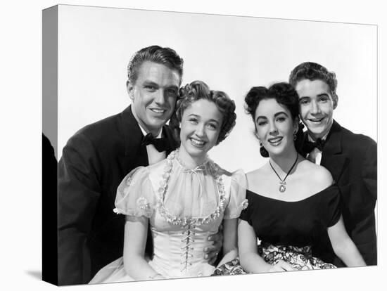 A DATE WITH JUDY, 1948 directed by RICHARD THORPE with Robert Stack, Jane Powell, Elizabeth Taylor -null-Stretched Canvas