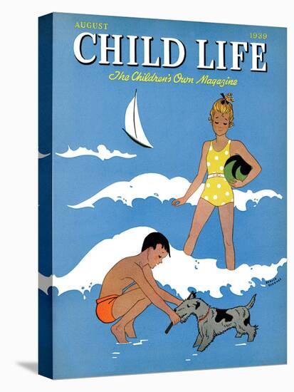 A Day at the Beach - Child Life, August 1939-Harold Carroll-Premier Image Canvas