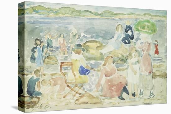 A Day at the Beach-Maurice Brazil Prendergast-Premier Image Canvas