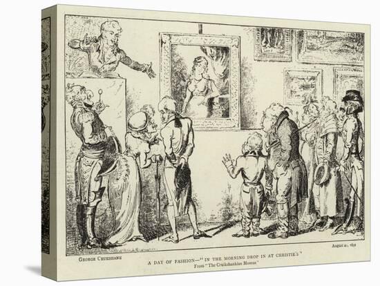 A Day of Fashion, In the Morning Drop in at Christie'S-George Cruikshank-Premier Image Canvas