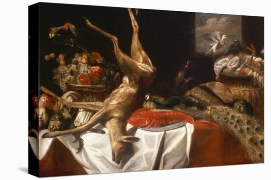 A Dead Deer and Birds, A Lobster on a Dish, A Basket of Fruit and Vegetables-Frans Snyders-Premier Image Canvas