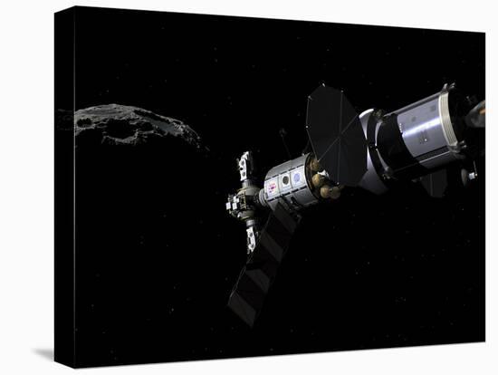A Deep Space Mission Vehicle Approaching an Asteroid-Stocktrek Images-Premier Image Canvas