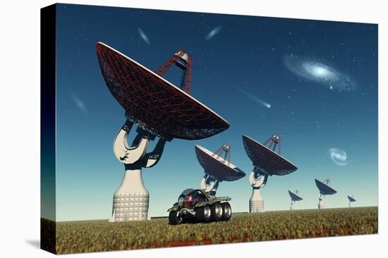 A Deep Space Tracking Station on an Alien Planet-null-Stretched Canvas