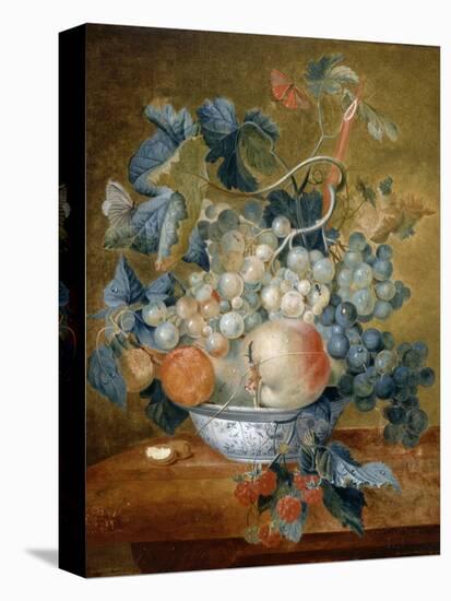 A Delft Bowl with Fruit, C.1730-Michiel van Huysum-Premier Image Canvas