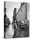 A Delivery Boy for a Tokyo Restaurant Carries a Tray of Soba Bowls-null-Premier Image Canvas